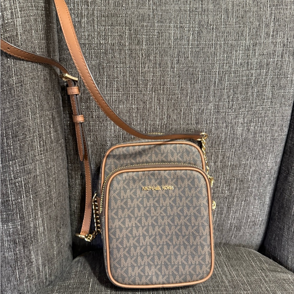 Michael Kors Brown Logo Belt Bag